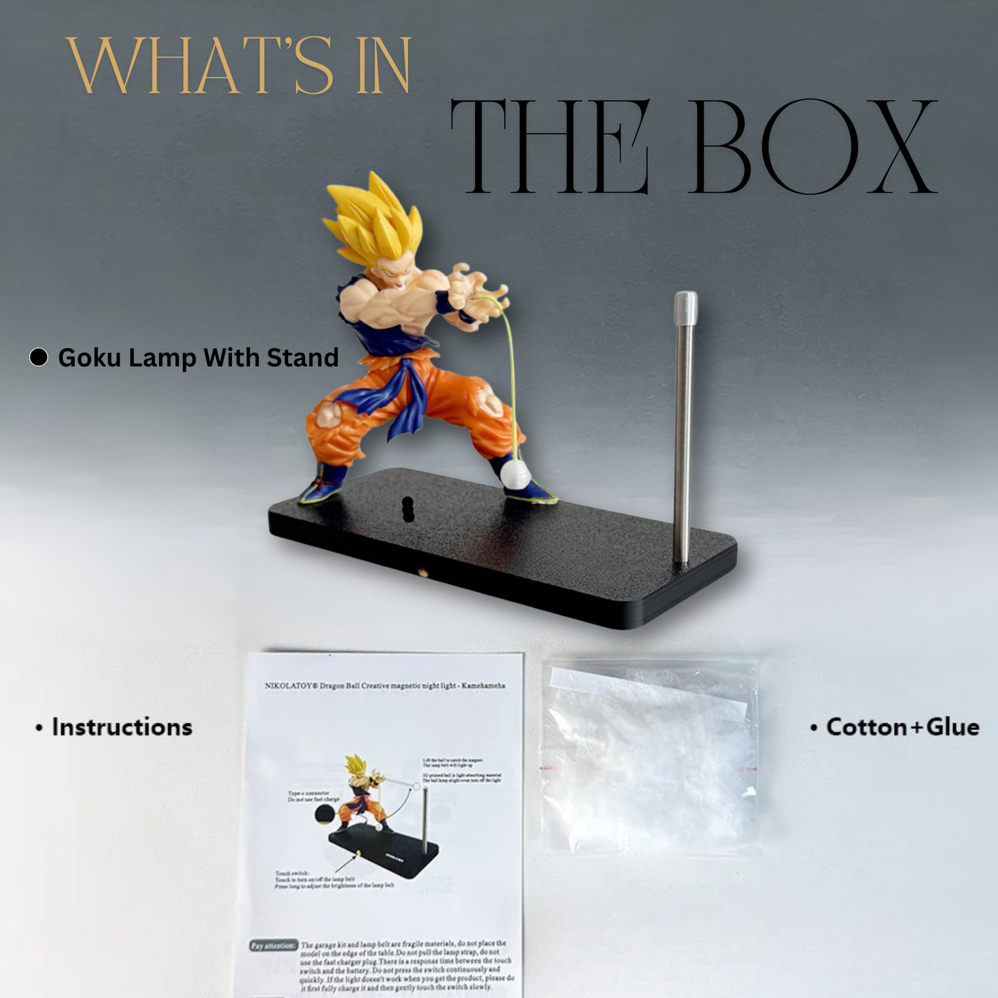 Goku Kamehameha Desk Lamp